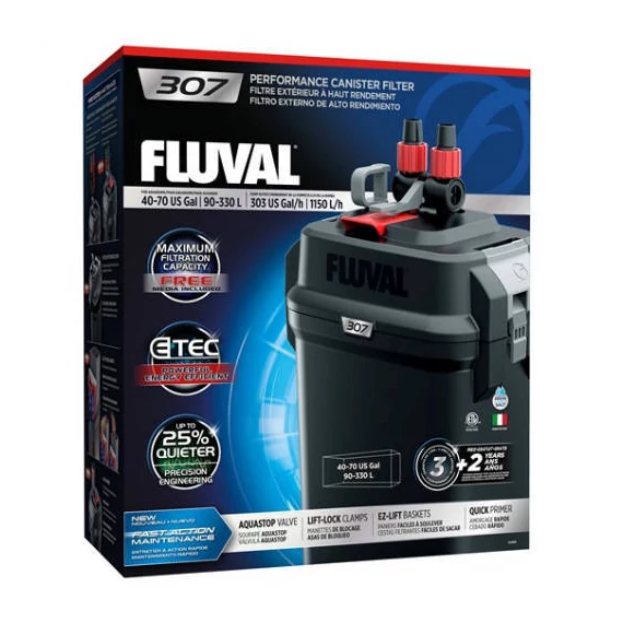 Fluval "307" Performance Canister Filter - külső szűrő (330 literes) akváriumokhoz
