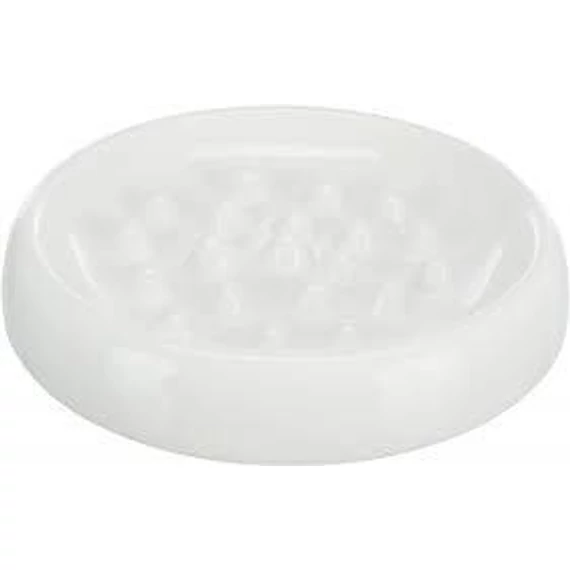 Trixie Ceramic Bowl - kerámia, evéslassító tál (fehér) macskák részére (0,25l /Ø18cm)