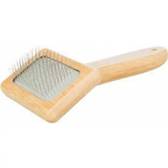 Trixie Soft Brush - szögletes kefe (bambusz) 7x16cm