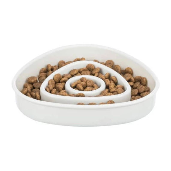 Trixie Slow Feeding Plastic Bowl - evést lassító tál (vegyes színekben) macskák részére (0,35l/Ø15cm)