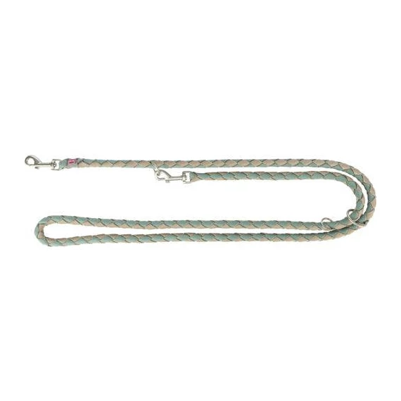 Trixie Cavo Leash - kiképzőpóráz fonott kötélből (zsálya/homok) S-M (2m/Ø12mm)