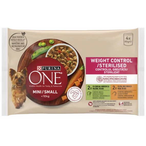 Purina ONE MINI WEIGHT CONTROL PULYKA 4x85g
