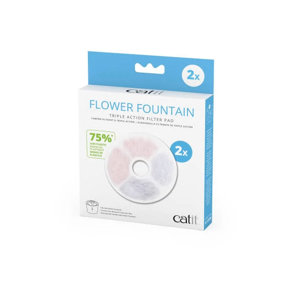 Catit Triple Action Frameless Filter - csere szűrő ( ivókúthoz) 2db