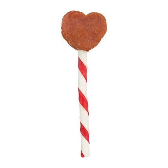 Trixie Valentine Heart Lollipop, chicken - Valentin napi nyalóka , 12cm, 15, (ömlesztett)