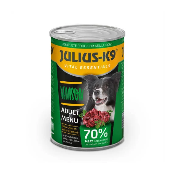 JULIUS-K9 DOG Venison konzerv (vad) 1230g