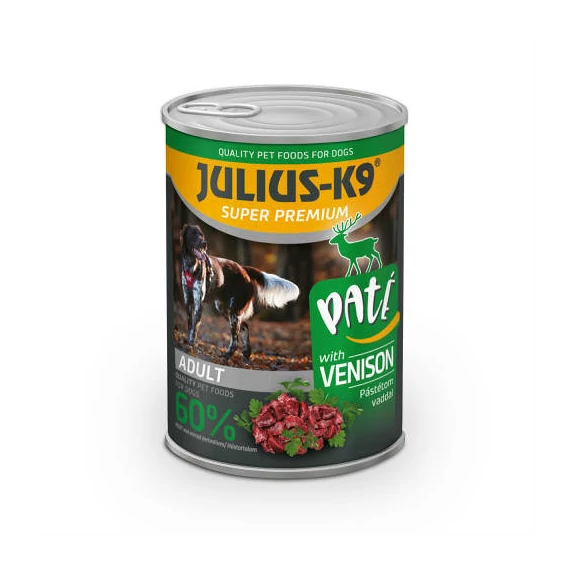 JULIUS-K9 DOG Venison konzerv (vad) 400g