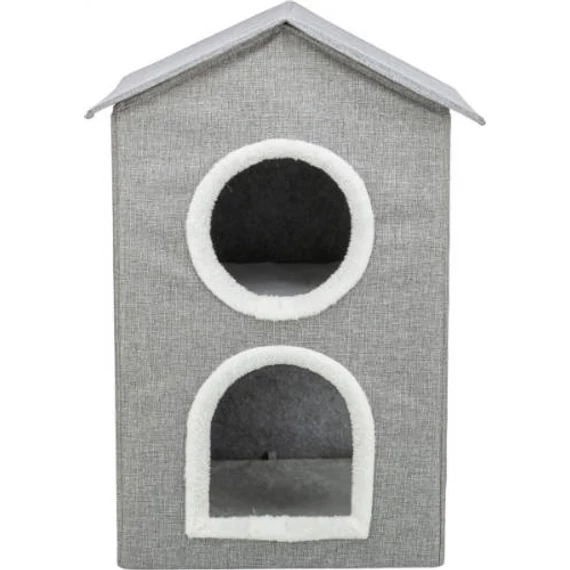 Trixie Luna Cave - szövet bújó (világosszürke) macskák részére (47x67x47cm)