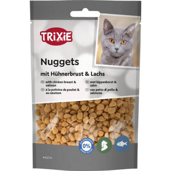 Trixie Nuggets - jutalomfalat (lazac, csirkemell) macskák részére (50g)