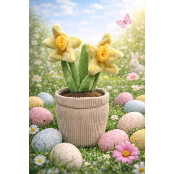 trixie Chick, plush, 25 cm, yellow