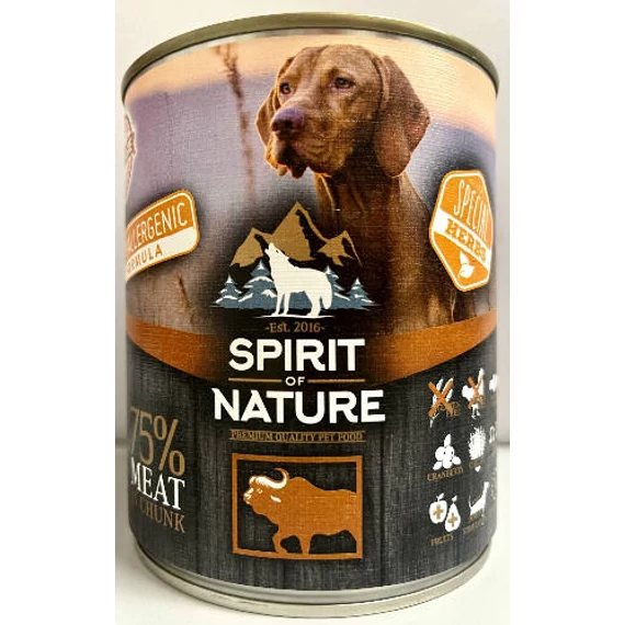 Spirit of Nature Hypoallergenic DOG (Buffalo) 800g