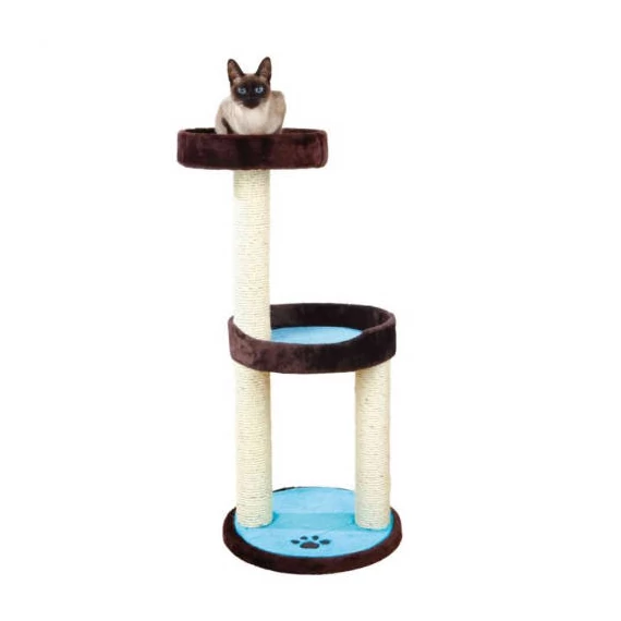 Trixie Lugo Scratching Post - macskabútor (barna/türkiz) 103cm