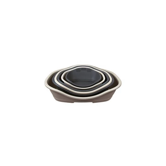 Trixie Sleeper Plastic Bed - műanyag fekhely (sötétszürke) kutyák részére (78/96cm)