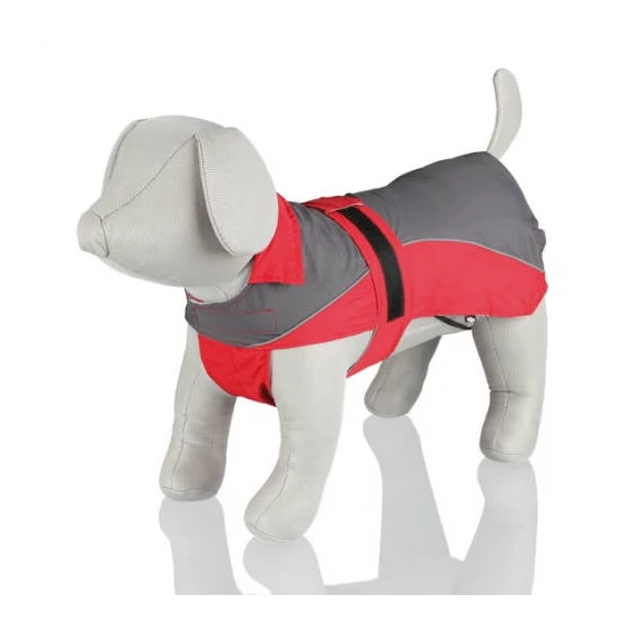 Trixie Lorient Raincoat - esőkabát (piros,szürke) kutyák részére (XS) 25cm
