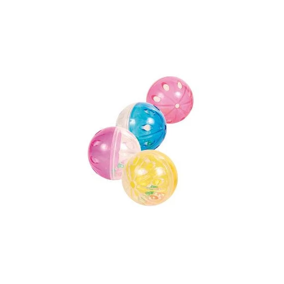 trixie 4166 cicajáték csörgő labda 4,5cm 4db