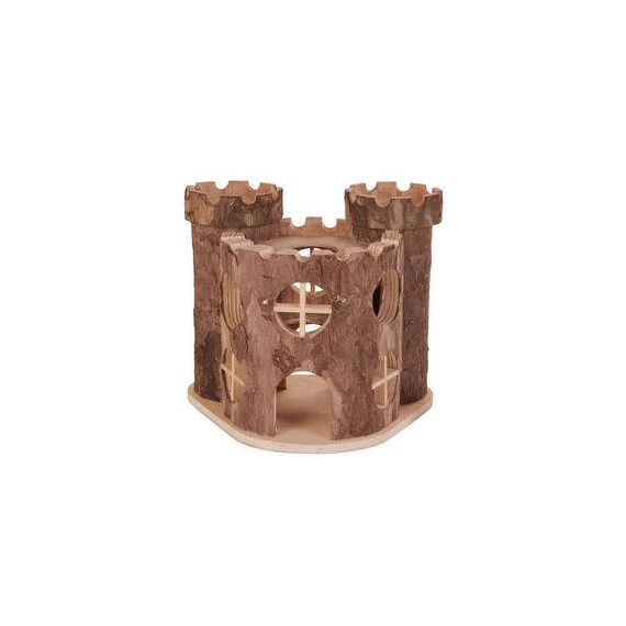 Trixie Matti Castle Ház - Fából készült odú egerek részére (17x15x12cm)