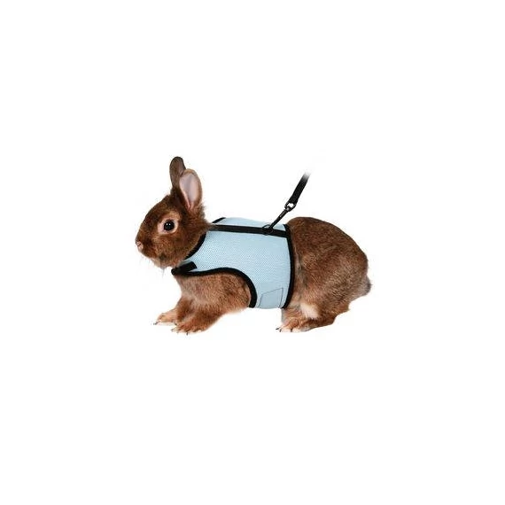Trixie Soft - Hám és póráz szett (vegyes színek) törpe nyulak  részére (ny:14-19cm h:25-32cm)