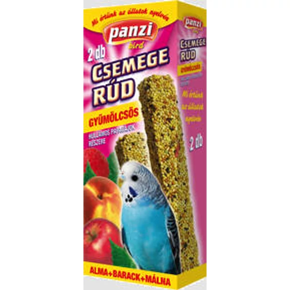 Panzi Csemege Rúd hullámos papagájok részére - gyümölcsökkel (2db)