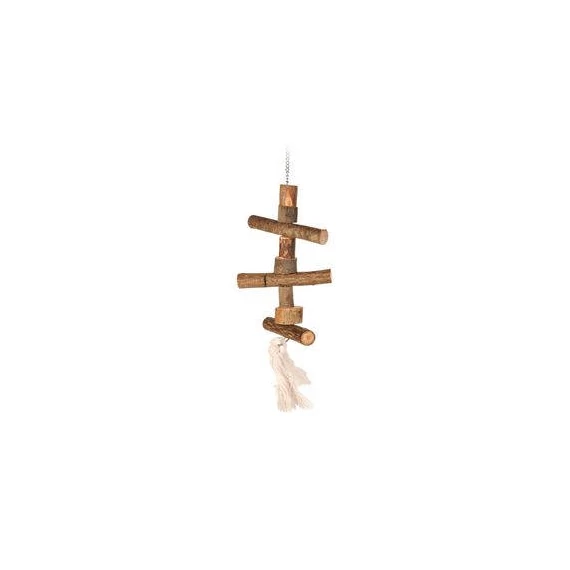 Trixie Natural Living Toy - játék (kötél, fa mászóka) díszmadarak részére (40cm)