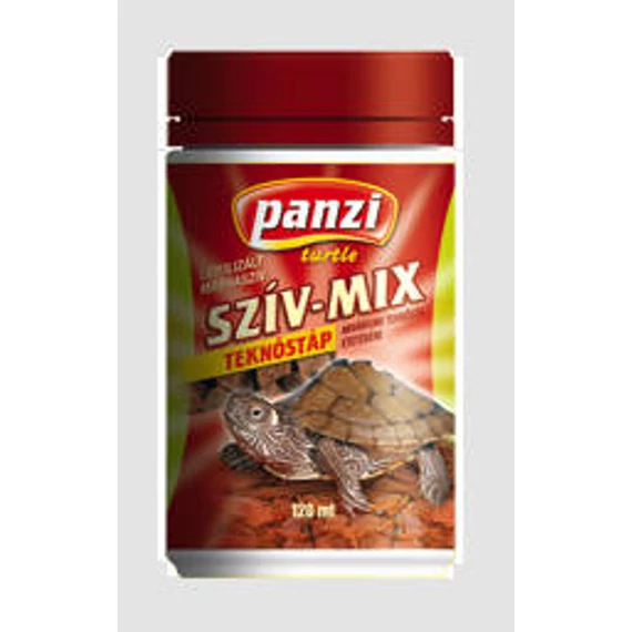 Panzi Szív-Mix, liofilizált marhaszív teknősök részére - 135 ml (ötösével rendelhető!)