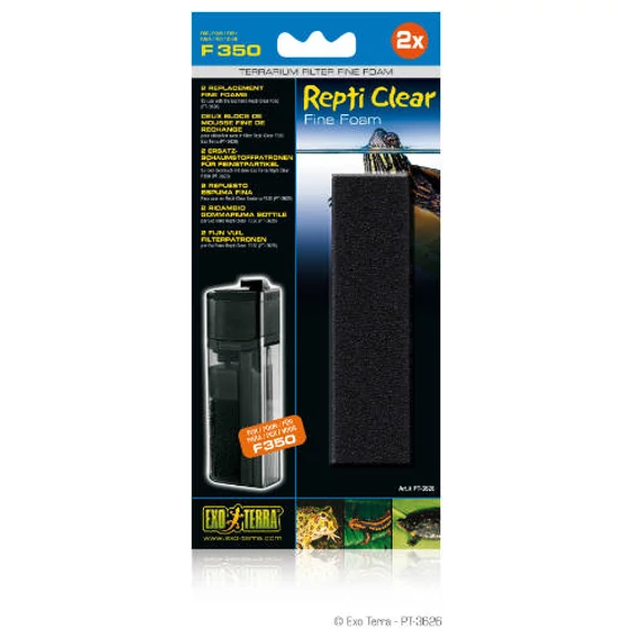 Exo-Terra Repti Clear Fine Foam F350 - Finomszemcsés szívacs szűrőbetét PT3620 szűrőhöz