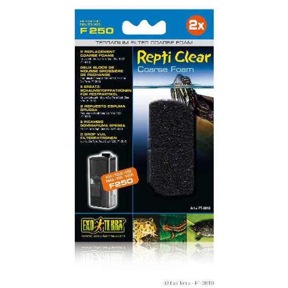 Exo-Terra Repti Clear Coarse Foam F250 - Durva szivacs szűrőbetét PT3610 szűrőhöz