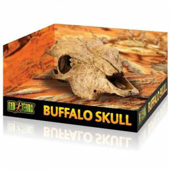 Exo-Terra Buffalo Skull - bölény koponya formájú búvóhely hüllők részére (13x9x24cm)
