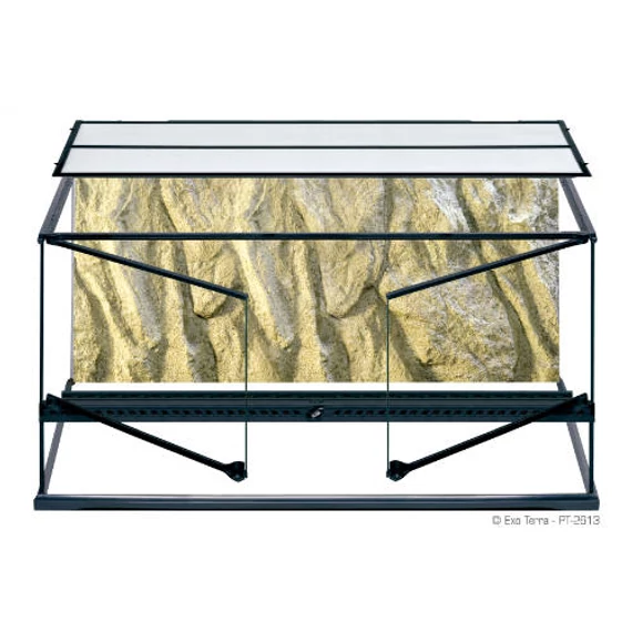 Exo-Terra Large Wide Terrarium - Dekoratív kivitelű üvegterrárium (90x45x45cm)