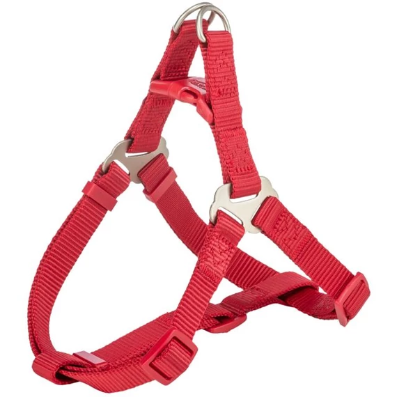 Trixie Premium One Touch - hám (piros) M (50-65cm/20mm)