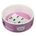 Kép 1/2 - Trixie Ceramic Bowl - kerámia tál (fehér, mintás) macskák részére (0,3l /Ø12cm)