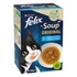 Kép 1/2 - Felix Soup Originl - kiegészítő eleség (tőkehal,lepényhal,tonhal) macskák részére (6x48g)