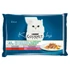 Kép 1/2 - Gourmet Perle grillezett falatok szószban (borjú,vad,marha,pisztráng) nedvestáp - macskák részére (4x85g)