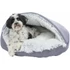 Kép 2/2 - Trixie Harvey cuddly cave - bújó (szürke/fekete-fehér) kutyák részére (55cm) - 2