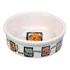 Kép 2/2 - Trixie Ceramic Bowl - kerámia tál (fehér, mintás) macskák részére (0,2l /Ø12cm) - 2