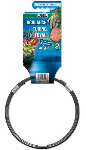 JBL Aquaschlauch GRAU - Készre vágott, szürke (levegő) tömlő akváriumokhoz és tavakhoz 4/6 (4m)