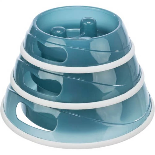 Trixie Slow Feeding Plastic Bowl - evéslassító tál (többféle színben) kutyák részére (0,9l/Ø23cm)