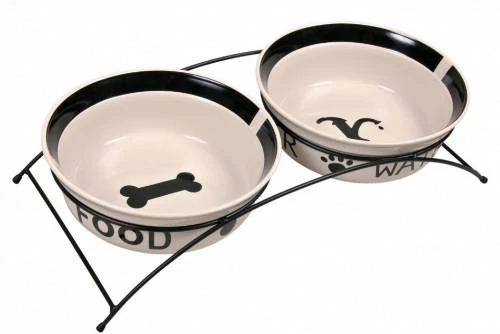 trixie 24643 Eat on Feet tálkészlet 2,6l, 25cm, f-f