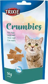 Trixie Malt Crumbies - jutalomfalat (szőroldós) macskák részére (50g)