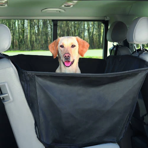 Trixie Protective Car Seat Cover with Side Parts, dividable - autós üléstakaró (hátsó ülésre,fekete) 1,50x1,35m
