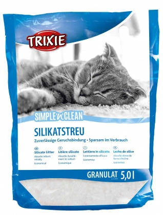 Trixie Simple'n'Clean Silicate Litter - szilikon alom (5l)