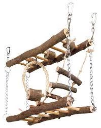 Trixie Suspension Bridge - dupla függőhíd (kéreg fából) rágcsálók részére (27x17x7cm)