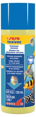 Sera Toxivec - vízelőkészítés és gondozás díszhalak részére (250ml)