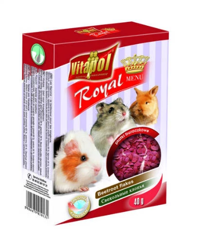Vitapol Royal Menu - (cékla pehely) - kiegészítő eleség rágcsálóknak (40g)