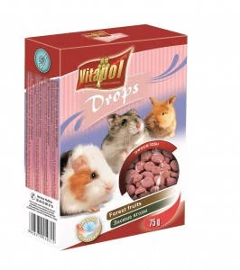 Vitapol Drops (erdei gyümölcs) - jutalomfalat rágcsálóknak (75g)