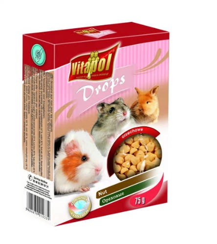 Vitapol Drops (dió) - jutalomfalat rágcsálóknak (75g)