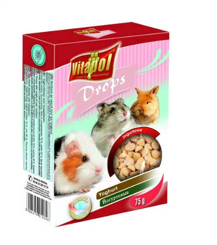 Vitapol Drops (joghurt) - jutalomfalat rágcsálóknak (75g)