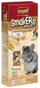 Vitapol Smakers rúd (gyümölcs,mogyoró) - prémium duplarúd - csincsilla részére (90g)