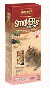 Vitapol Smakers rúd (gyümölcs,mogyoró,rózsa) - prémium duplarúd - degu részére (90g)
