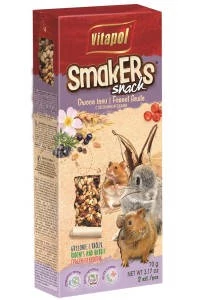 Vitapol Smakers rúd (erdei gyümölcs) - prémium duplarúd - rágcsálók és nyulak részére (90g)