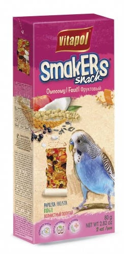 Vitapol Smakers rúd (gyümölcs) - prémium duplarúd - hullámos papagáj részére (90g)
