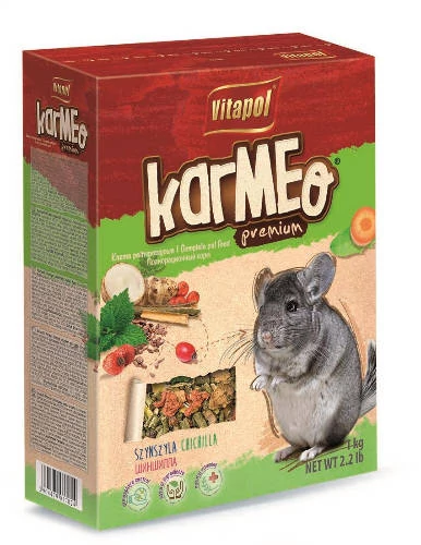 Vitapol Karmeo Prémium - Teljesértékű eledel csincsillák részére (1kg)